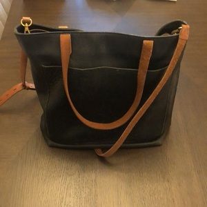 Madewell black leather bag
